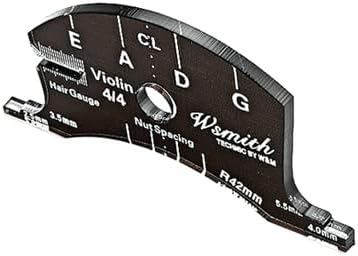 Alnicov Violin Bridges Repair Reference Tool Fingerboard Scraper Making Template Tool 4/4 Black