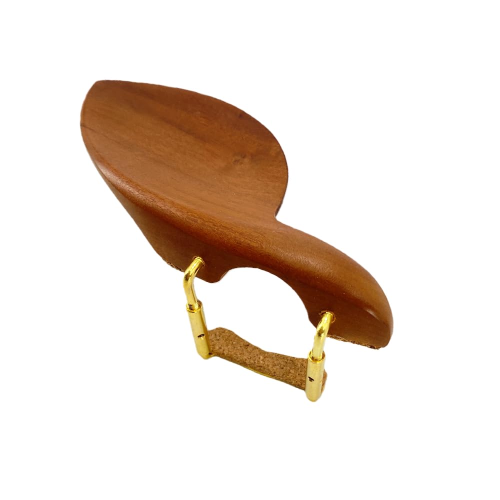 Violin Chinrest 4/4 Full size wood Chin Rest Clamp Fiddle Violin Standard Bracket, Hypoallergenic Wood Rest,Surface Smooth (black2)