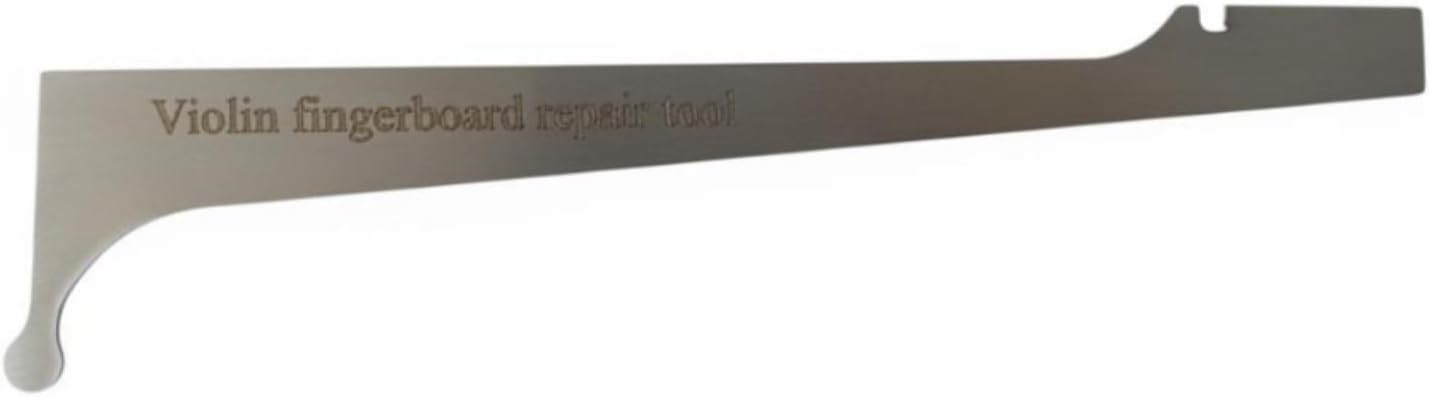 Violin Fingerboard Repair Tool Lightweight 4/4 Violin Fingerboard Ruler Stainless Steel Instrument Setup Gauge for Luthiers, Engraved
