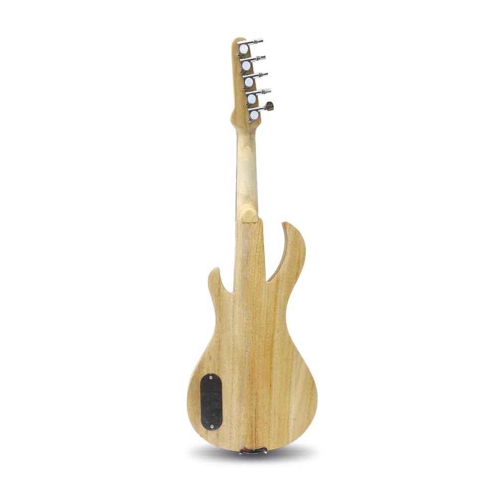 Vetimobato 16 Inch Electric Viola Set Full Size 5-String Solid Wood Practice Viola Kit with Ebony Fingerboard Include Hard Case Brazilwood Bow AUX Cable for Beginners & Adults (5 String Viola Bown)