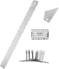 Guitar Luthier Tools String Action Gauge Radius Gauge Notched Straight Edge Fret Rocker Ruler Maintenance