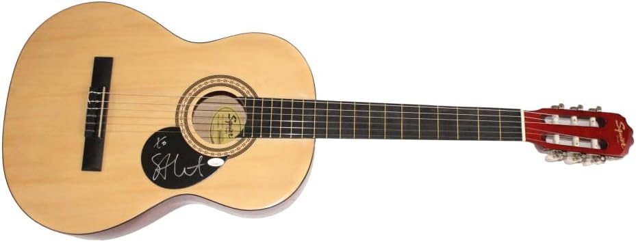 St Vincent Signed Autograph Full Size Acoustic Guitar A with James Spence Authentication JSA COA - Marry Me Actor Strange Mercy Masseduction Daddy's Home All Born Screaming Love This Giant with David Byrne