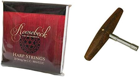 Roosebeck 22-String 5-Panel Heather Harp w/Chelby Levers & Play Book