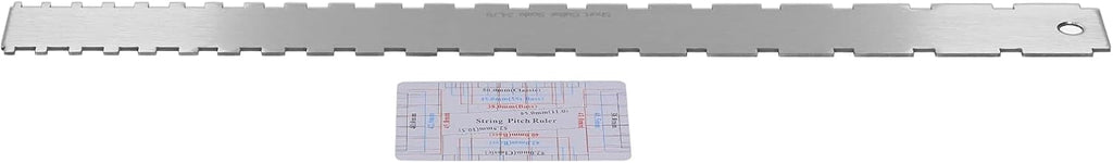 Yctze Professional Guitar String Action Gauge & Neck Ruler Set - Precision Measuring Tool for String Height, Pitch, and Neck Straightness for Electric & Acoustic Guitars