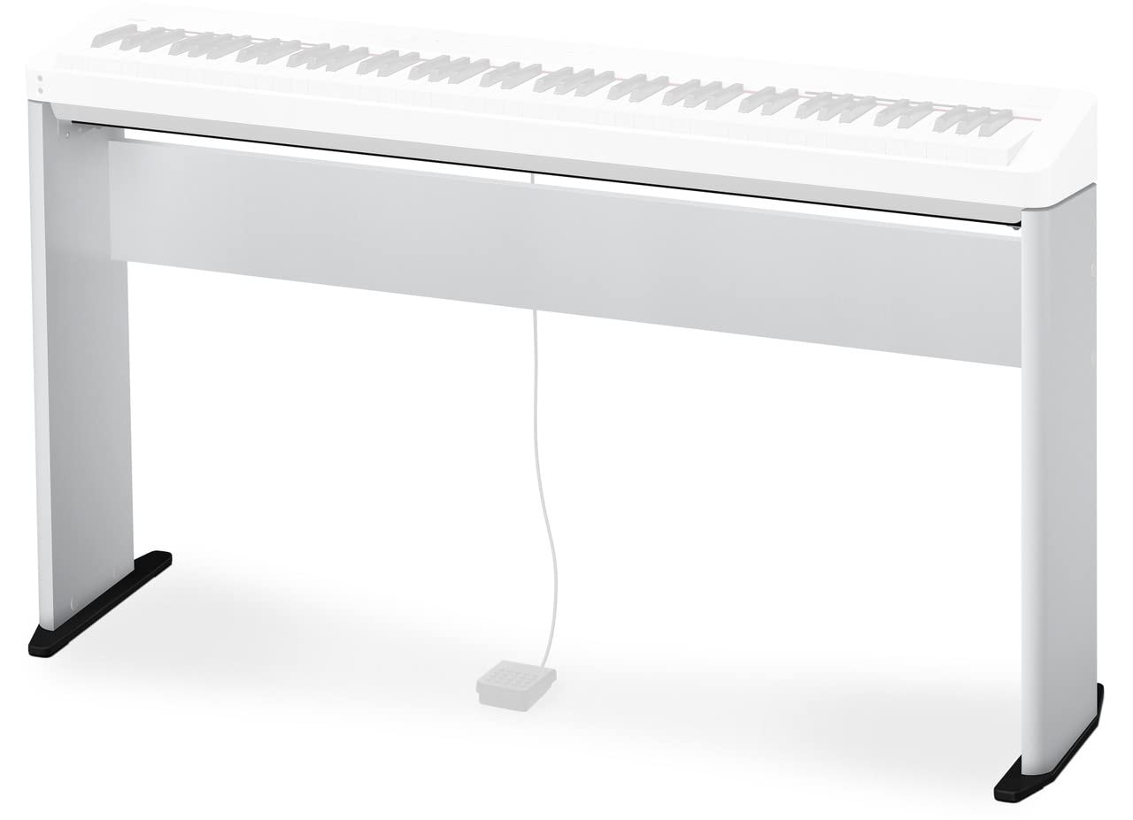 Casio PX-S1100 Privia Digital Piano - Black Bundle with CS-68 Furniture Stand, SP-34 Three Pedal System, Furniture Bench, Instructional Book, Instructional Video, and Austin Bazaar Polishing Cloth