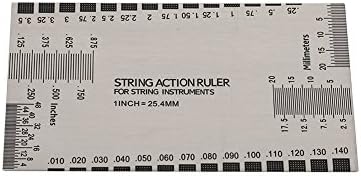 Guitar String Gauge, Precision String Action Ruler Set, Fret Protectors for Guitarists, Bass Players, DIY Repairs, Music Lessons, Instrument Setup