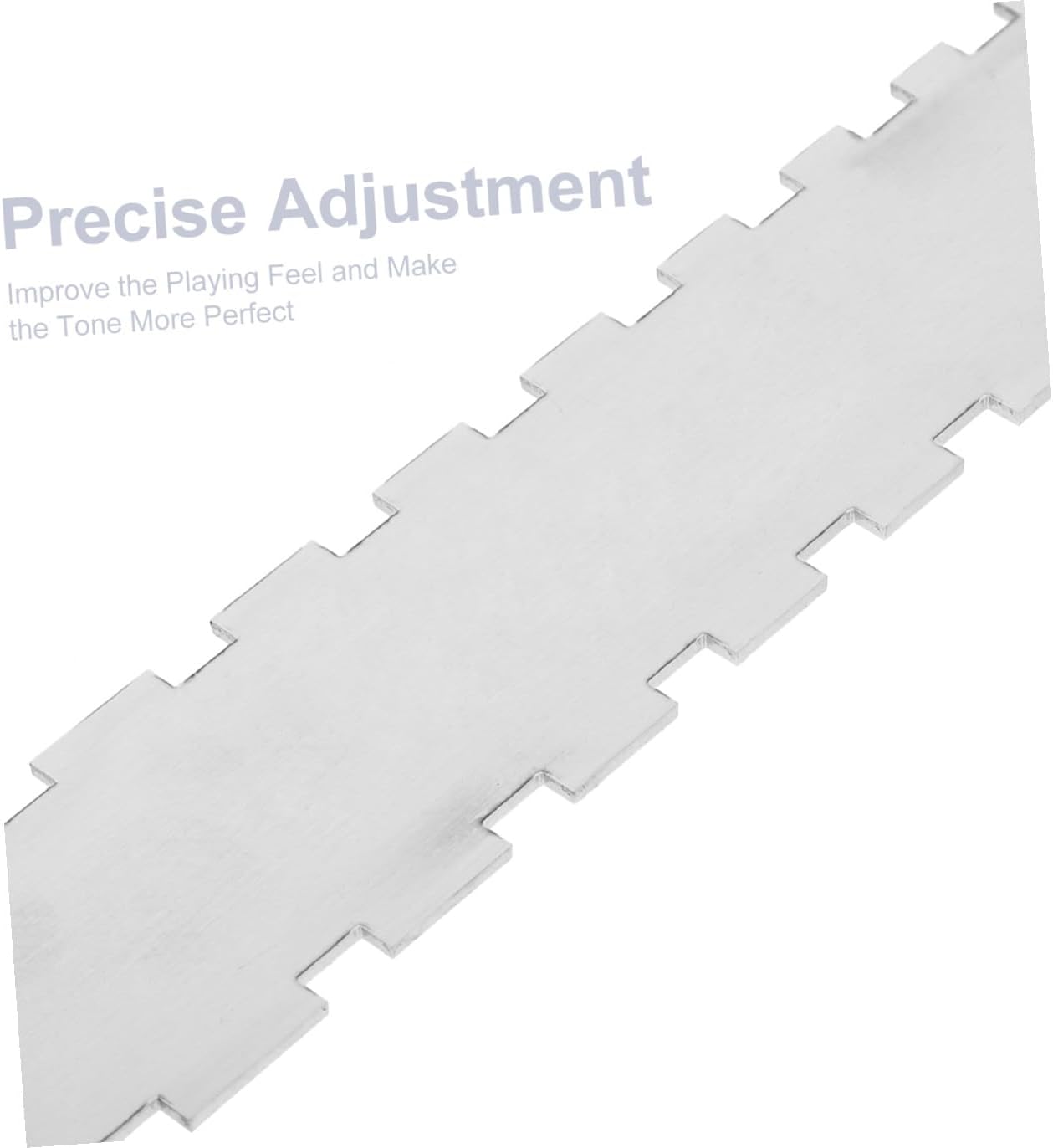 TOYANDONA Guitar String Action Gauge Ruler with Notched Radius Measurement Steel Luthier Tool for Electric Guitar Setup and String Height Adjustment