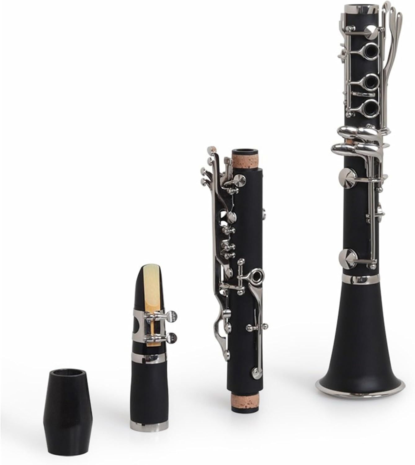 Bb Clarinet Ebony Double Reed Tube For Exams/Bands Clarinet Set