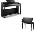 Donner DDP-400 88 Key Digital Piano Weighted Keyboard+Donner Duet Piano Bench with Storage