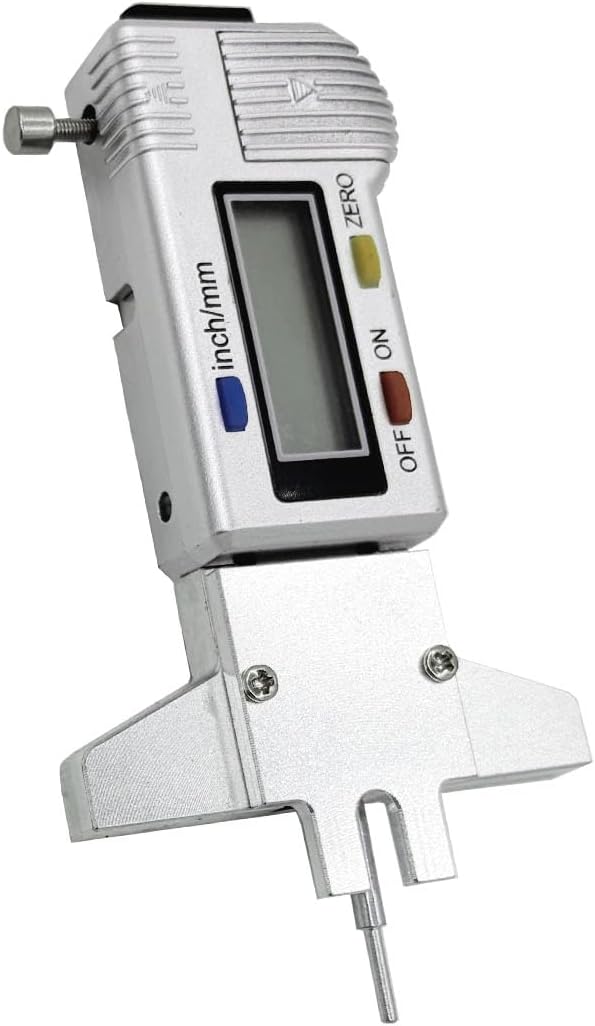Jiayouy Guitar Digital Display Fret Gauge Tool Metal Guitar Fret Height Accurately Measuring Maintenance Tool Accessories