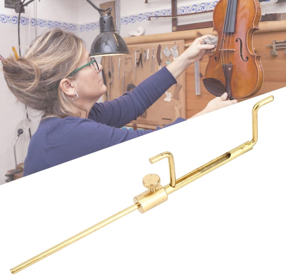 Brass Sound Post Gauge Tool for Violin & Viola – Professional Column Meter for Installation & Maintenance, Luthier Accessory (5.98 x 1.06 Inches)‌