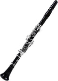 Professional Ebony Clarinet Bb 18 Keys Silver plated M9 Clarinet