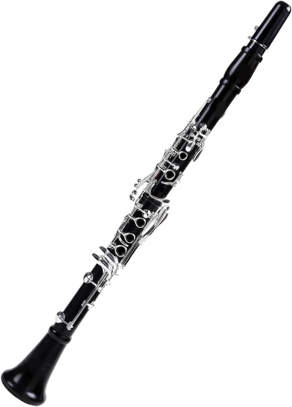 Professional Ebony Clarinet Bb 18 Keys Silver plated M9 Clarinet