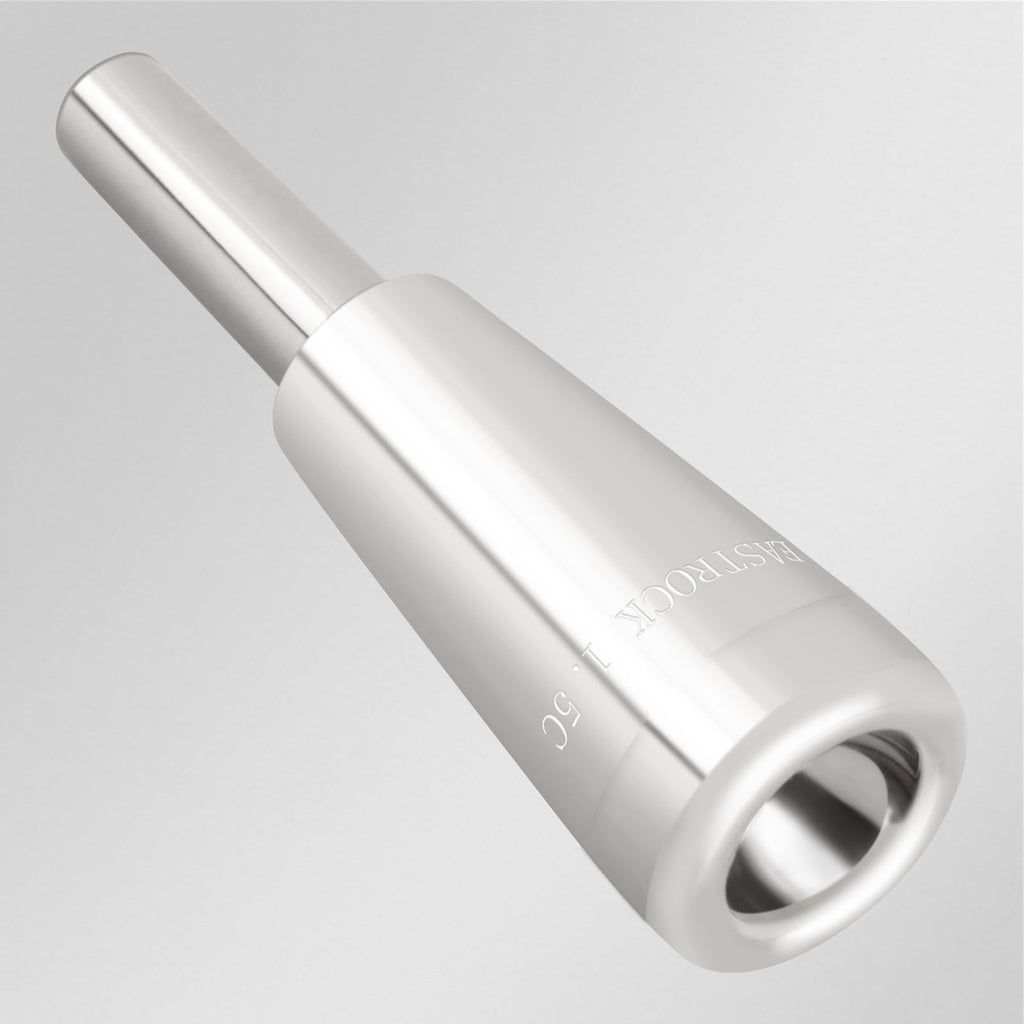 EASTROCK Trumpet Mouthpiece1.5C Trumpet Mouthpiece Brass Bullet Shape Instrument Accessories Silver