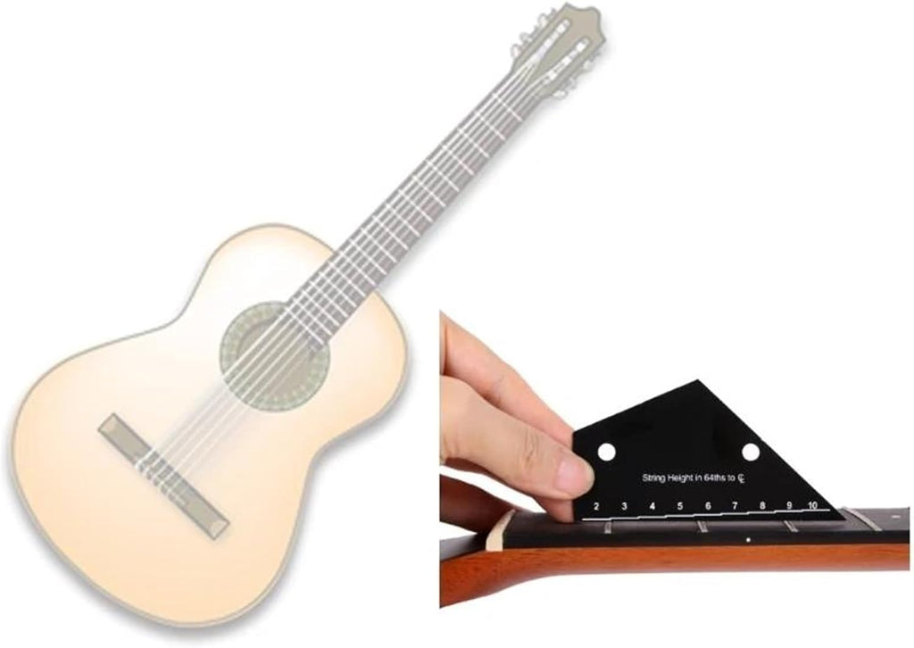 Guitar Repairing Tools Guitar String Action Ruler Gauges Guitar Fret String Height Gauges Measuring Tool For Electric Bass Guitar
