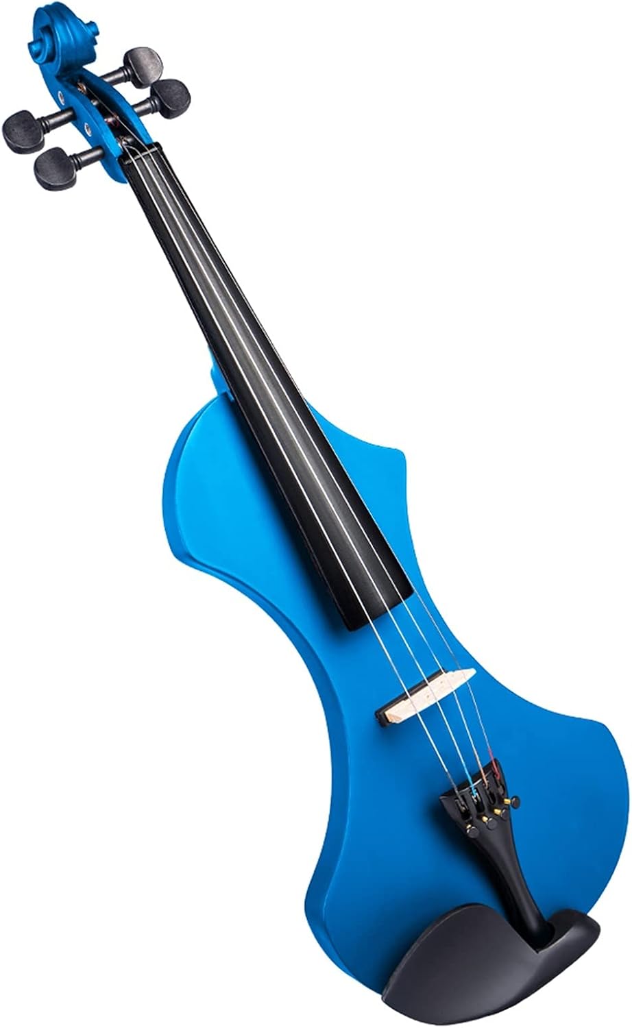 Cello Kit Professional 4/4 Electric Violin Kit Solid Wood Body with Brazilian Wooden Bow + Rosin + Case + Bag + Tuner + Strings + Bridge + Audio Cable Violin
