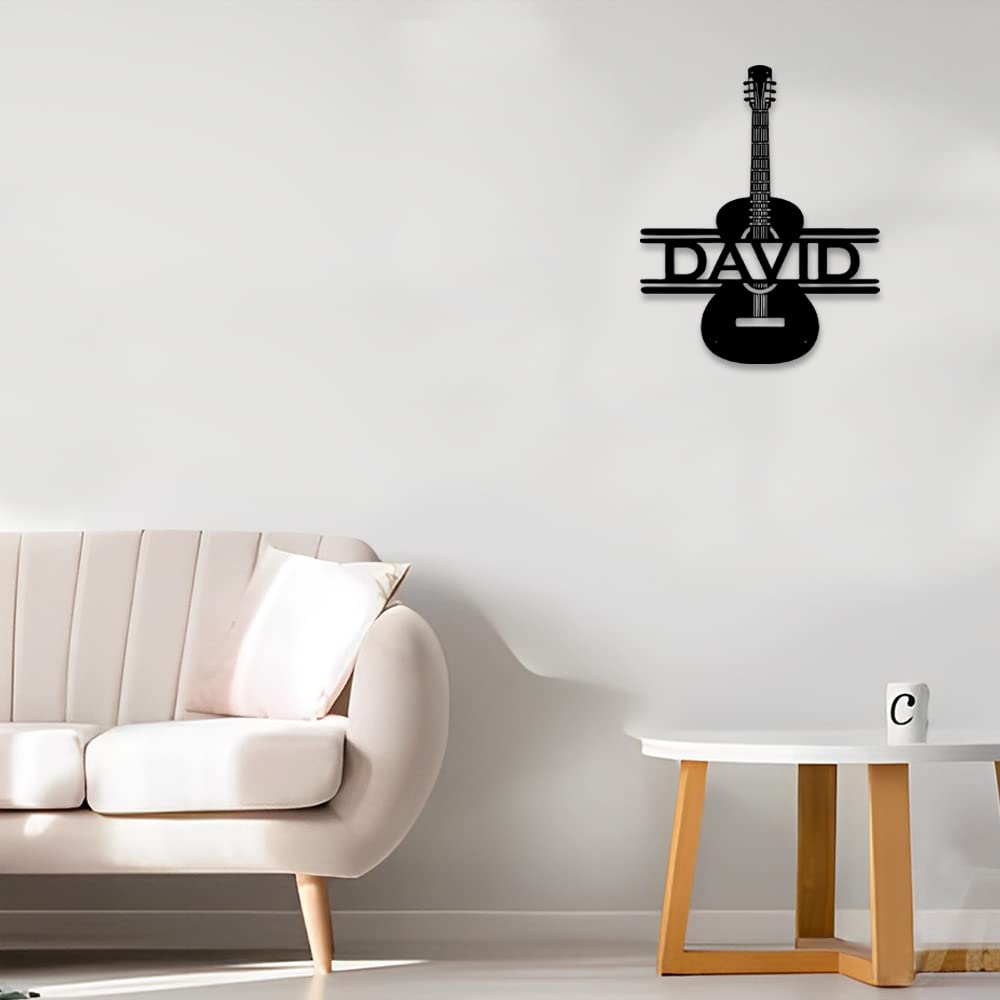 Personalzied Guitarist Name Wall Sign LED Lights Custom Cello Wall Art Music Neon Sign Electric Guitar Night Light Rock DJ LED Lamp Music Studio Plaque Musical Shed Name Plaque for Teacher