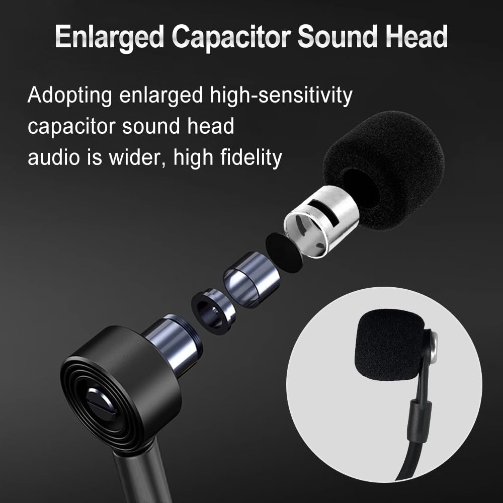 UHF Wireless Clip-on Saxophone Microphone System | 164ft Range Instrument Mic with Plug-and-Play Transmitter & Receiver for Sax, Trumpet, Trombone, French Horn