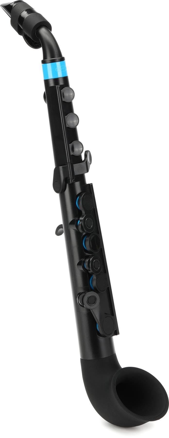 Nuvo jSax Beginner Saxophone, White/Blue (Black/Blue)