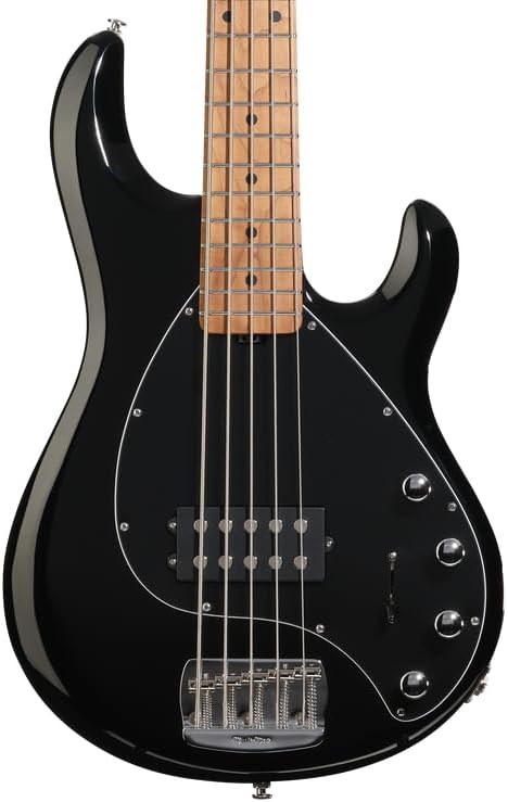 Ernie Ball Music Man StingRay Special 5 H Bass Guitar - Black with Maple Fingerboard