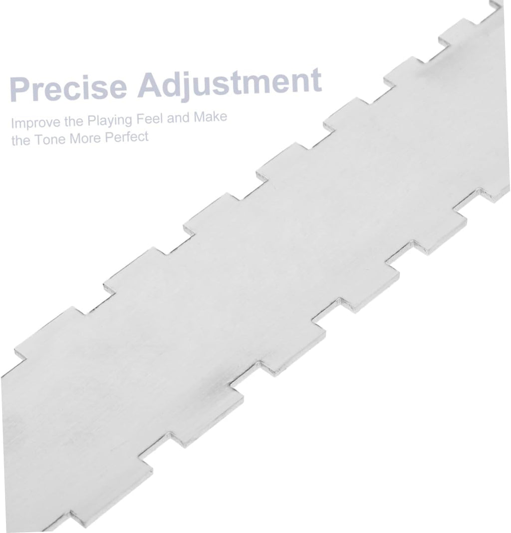 Beavorty Guitar Neck Notched Straight Ruler String Action Gauge Guitar String Distance Measuring Tool for Electric Bass Setup and Fretboard Maintenance