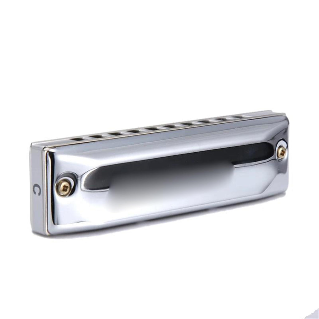 Harmonica Diatonic Harp Professional Mouth Organ Aluminum Comb Musical Instrument Harmonica Professional (Color : Key C)