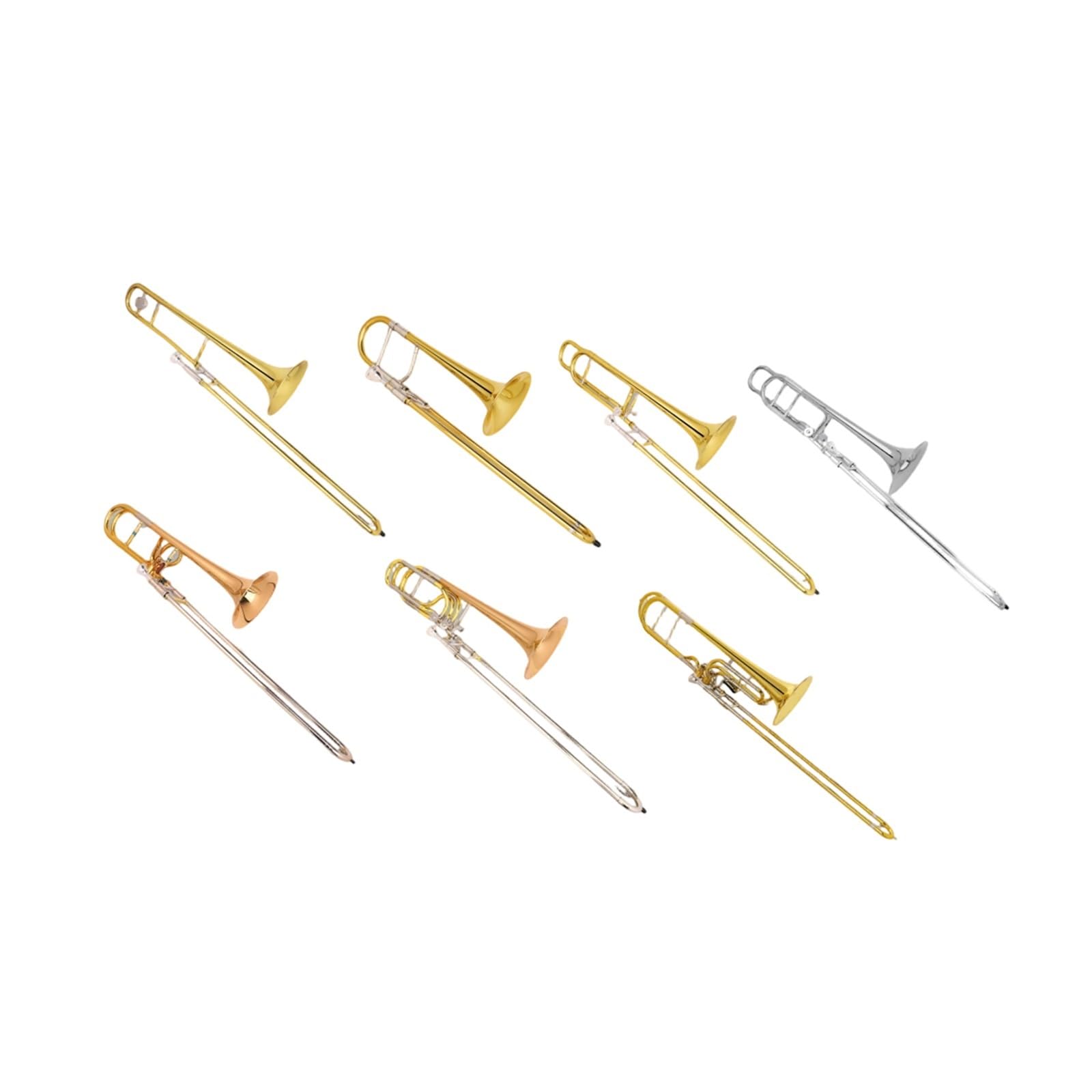 Adult Trombone Instrument Professional Silver Plated Performance Trombone In B Flat Brass Instrument(7)