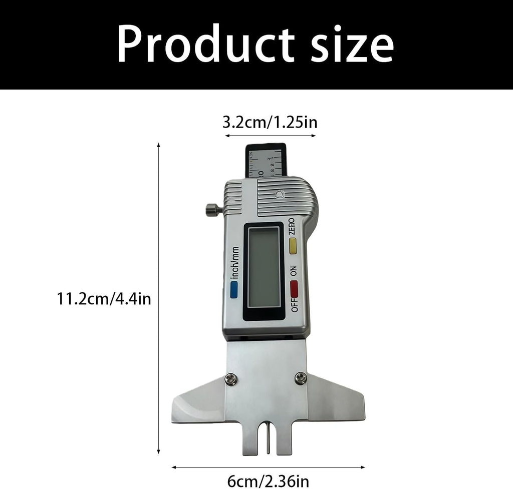 Guitar Action Measurement Ruler Digital Display Accurate for String Distance on Multiple Guitar Compact Easy Operations Action Gauge
