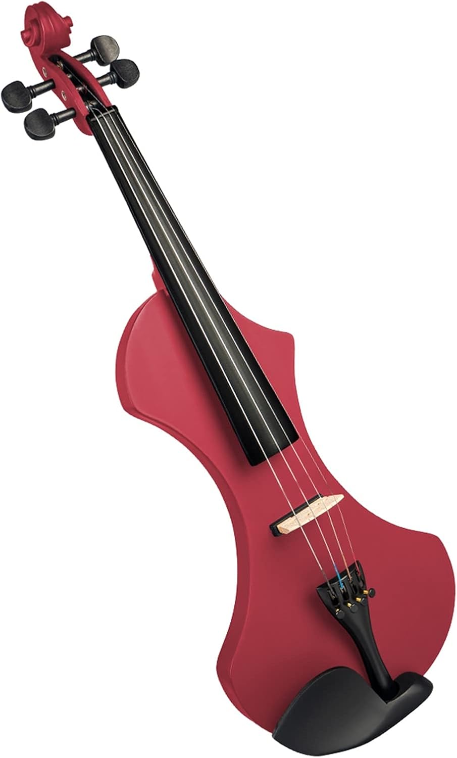 Cello Kit Electric Violin 4/4 Full Size Solid Wood Silent Violin Set W/Carrying Case+Audio Cable+Extra Strings+Tuner+Bridge+Rosin Violin