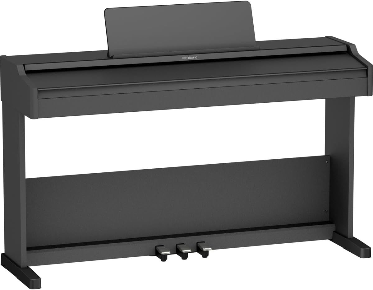 Roland RP107 Digital Piano | Compact and Affordable Home Piano with Traditional Upright Styling | Perfect for Beginners | Class-Leading Sound and Playability | Onboard Bluetooth® & More