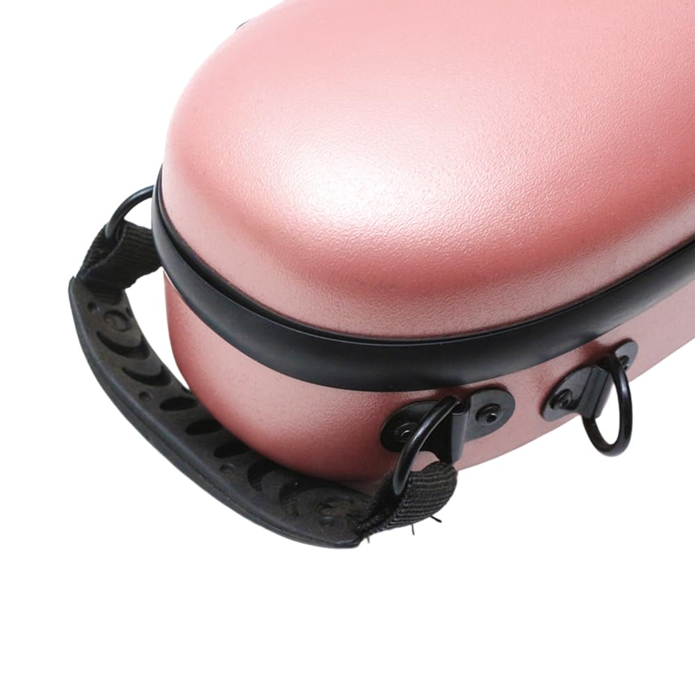 Vetimobato Dazzling Hard Shell Violin Case 4/4 Full Size Strong Light Flight Carbon Fiber Violin Box with Straps Travel Violin Case (Multicolored)