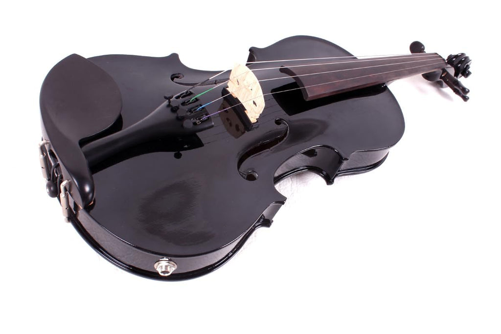 Vetimobato 16 inch 4-String Acoustic Electric Viola for Students, Adults, Professional Maple Spruce Ebony Fittings Handmade Solid Wood Electric Viola with Case, Bow