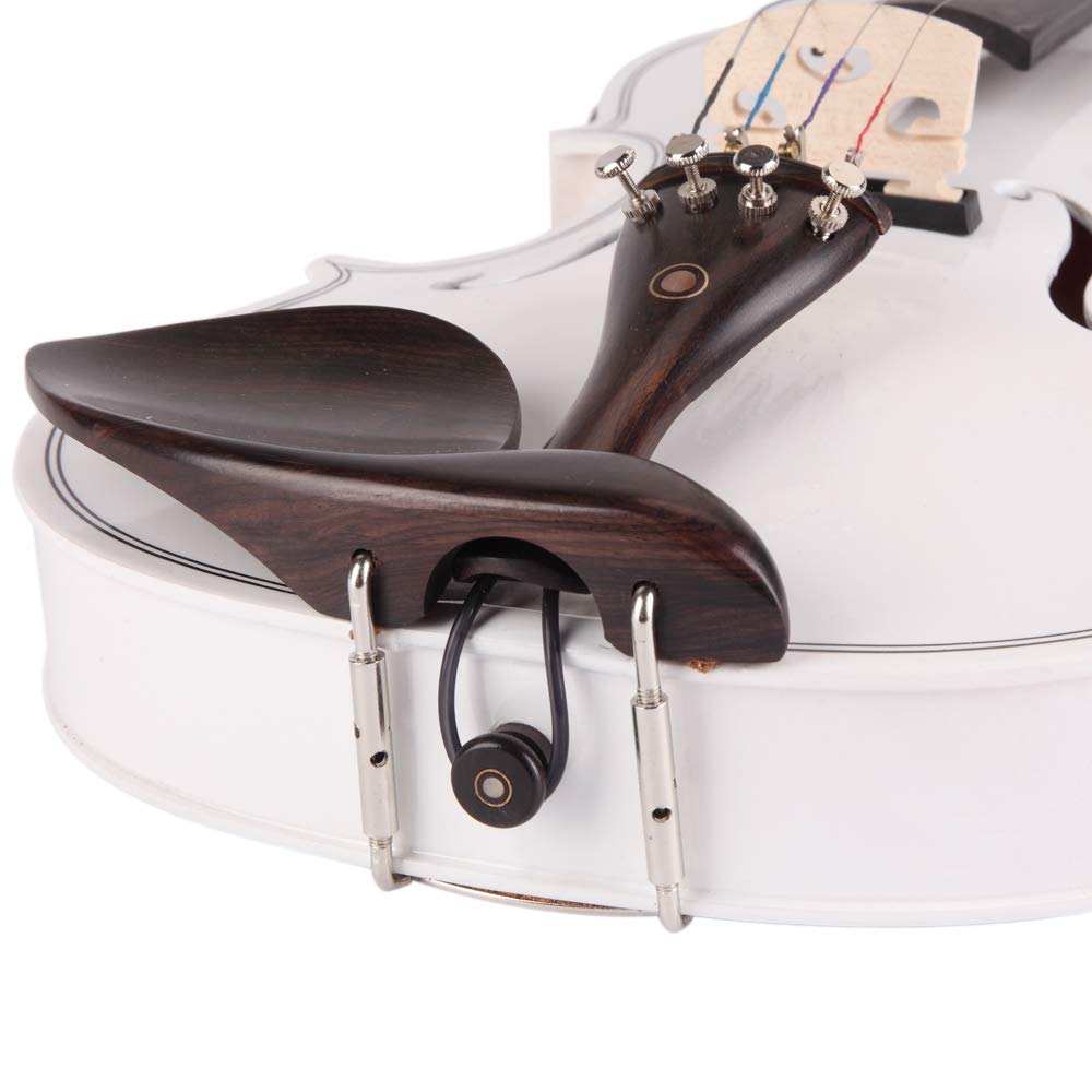 Ktaxon Acoustic Electric Violin, 4/4 Violin with EQ preamp and Ebony Accessories, Full-size Violin with AUX Cable, Shoulder Rest, Rosin, Extra String and Cleaning Cloth (Black)