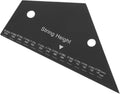 YARNOW Guitar String Action Gauge Ruler Stainless Steel Measurement Tool for Precise String Height for Electric and Acoustic Guitars Luthier Tool for Accurate Setup