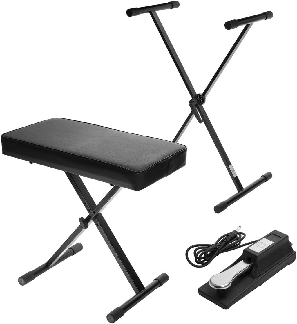 Roland RD-08 Stage Piano | Authentic RD Sound & Playability | 88-Note Weighted-Action PHA-4 Keyboard | Bundle, H&A Keyboard Stand, Sustain Pedal, Piano Bench & Studio Monitor Headphones