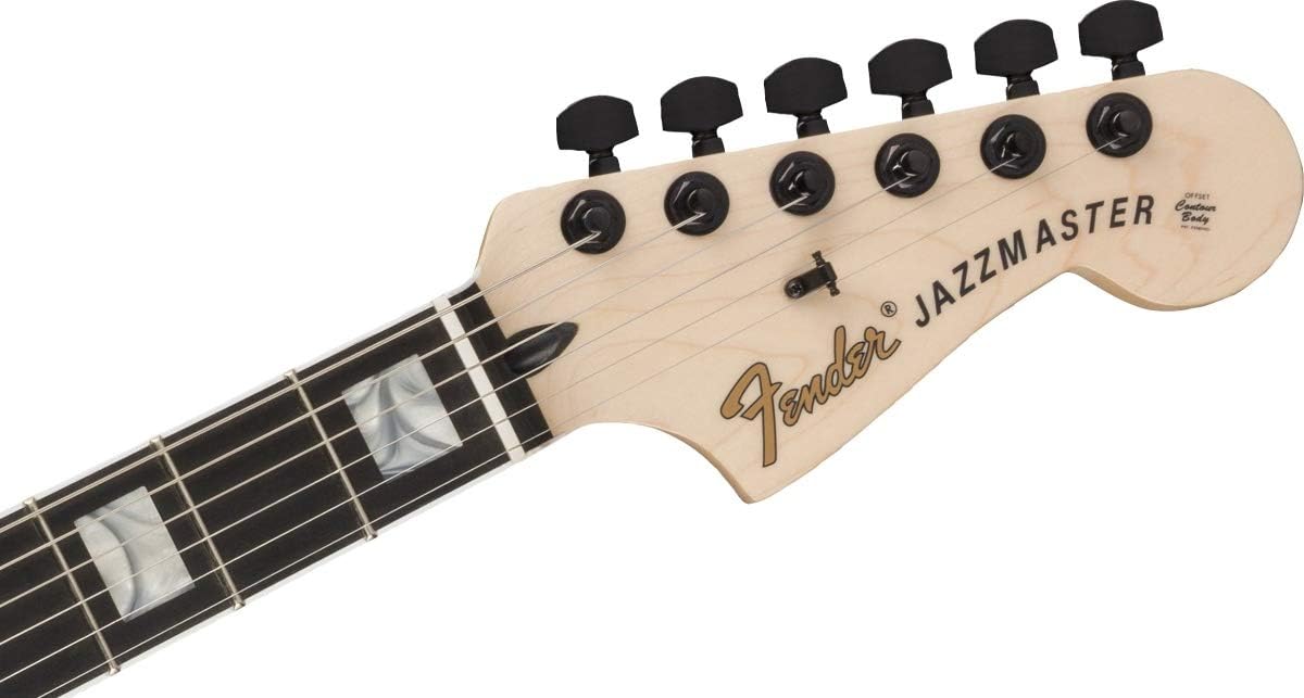 Fender Jim Roott V4 Jazzmaster Electric Guitar, Arctic White, Ebony Fingerboard