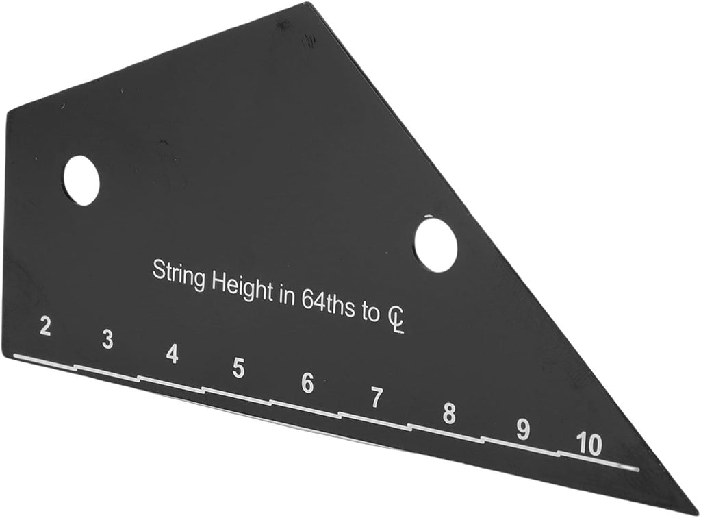 Jiawu Guitar String Action Ruler, Stainless Steel Precise Inch Metric 64ths Truss Rod Measurement Tool, Guitar Setup Kit with String Height and Pickup Height Rulers for Electric