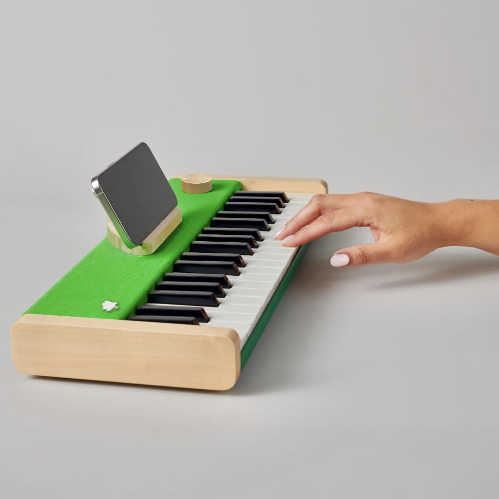 Loog digital piano - portable keyboard for beginners with musician grade sound, MIDI over USB-C rechargeable musical educational instrument