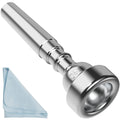 Silver Trumpet Mouthpiece 7C 5C 3C Trumpet Mouthpiece Set with Box Cleaning Cloth Compatible with Yamaha Bach Conn King Musical Instruments for Beginners and Professional Players 3Pack