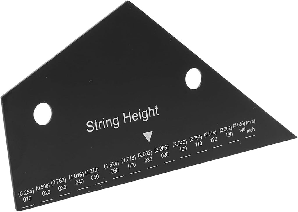 Professional String Height Ruler for Guitar and Bass Accurate String Action Gauge Luthier Tool Multiple Scales Compact Design for Guitar Setup and Maintenance