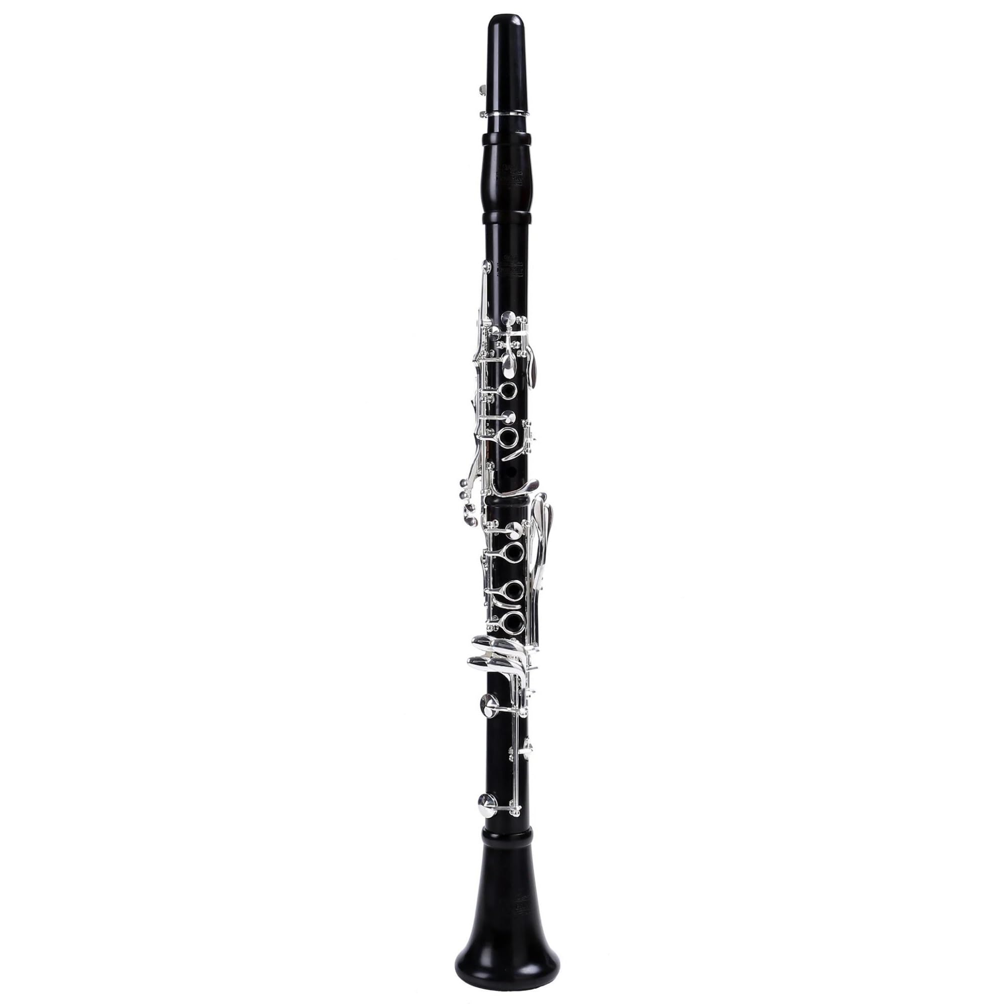 Clarinet Musical Instruments Professional Ebony Clarinet Bb 17/18 Key Silver Plated Ebony Solid Wood(17Key)