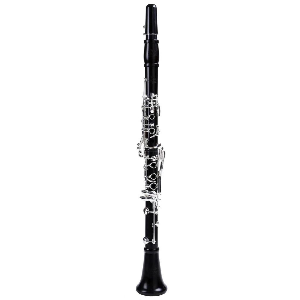 Clarinet Musical Instruments Professional Ebony Clarinet Bb 17/18 Key Silver Plated Ebony Solid Wood(17Key)