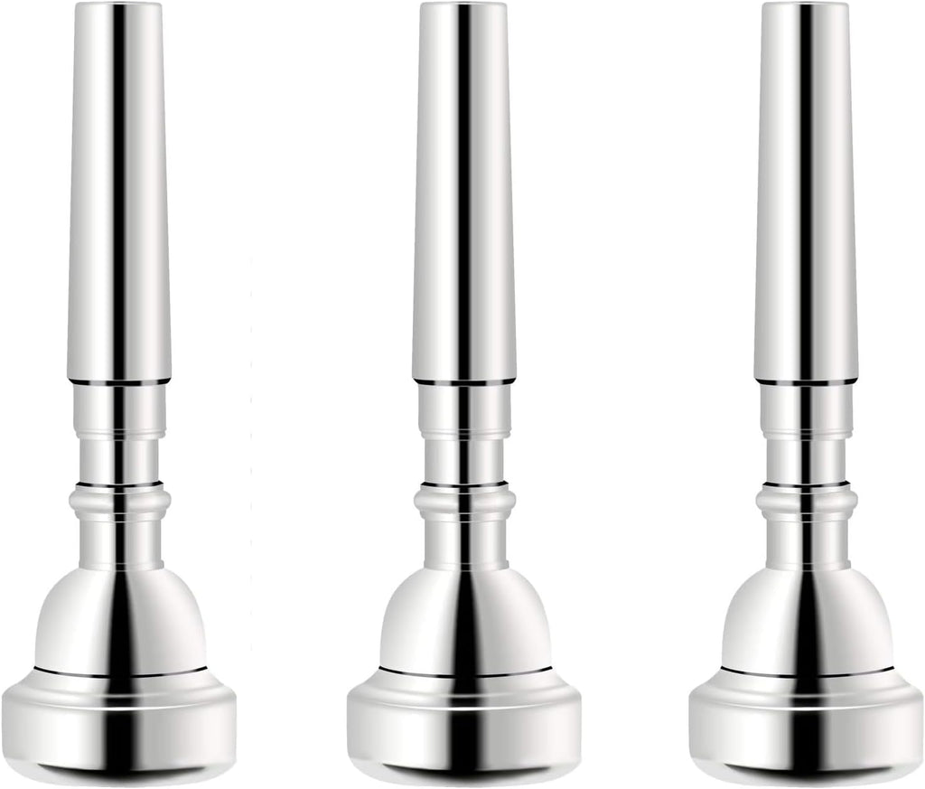 EastRock 3C 5C 7C Set Trumpet Mouthpiece Silver Plated Bb Trompeta Mouthpiece Trumpet Instrument Accessories Vacuum Packed