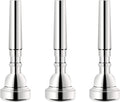 EastRock 3C 5C 7C Set Trumpet Mouthpiece Silver Plated Bb Trompeta Mouthpiece Trumpet Instrument Accessories Vacuum Packed