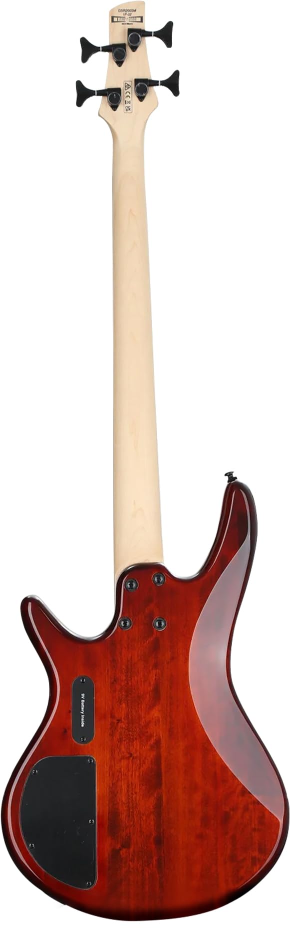 Ibanez GSR205B SR Gio 5-String Bass Guitar - Walnut Flat Bundle with Gig Bag, Tuner, Strap, Cable, Austin Bazaar Instructional DVD, and Polishing Cloth