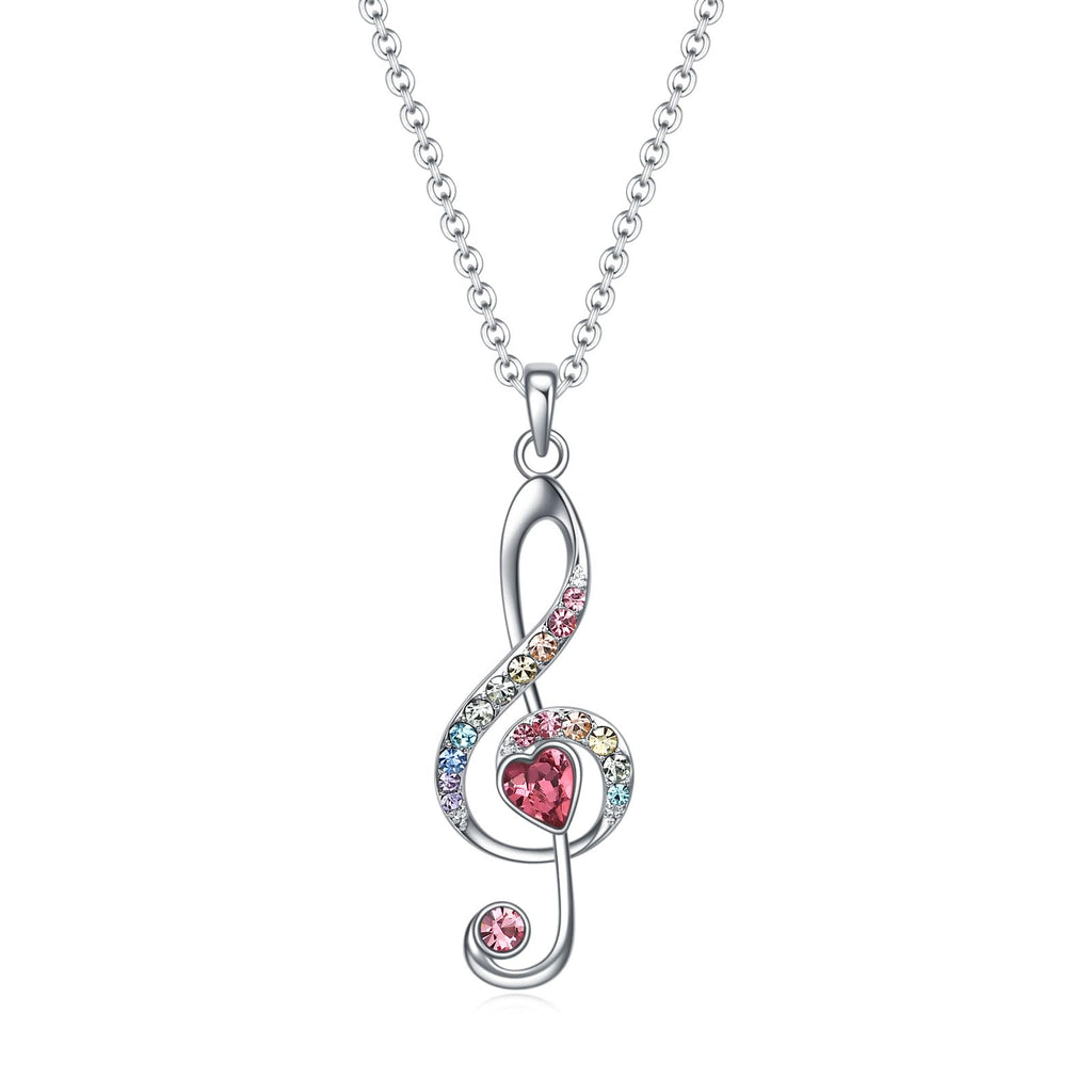 VEEHOO Violin/Guitar/Piano/Trumpet/Saxophone/Harp/Drum/Cello Necklace for Girls Women,Music Lover Jewelry Gifts for Women Girls