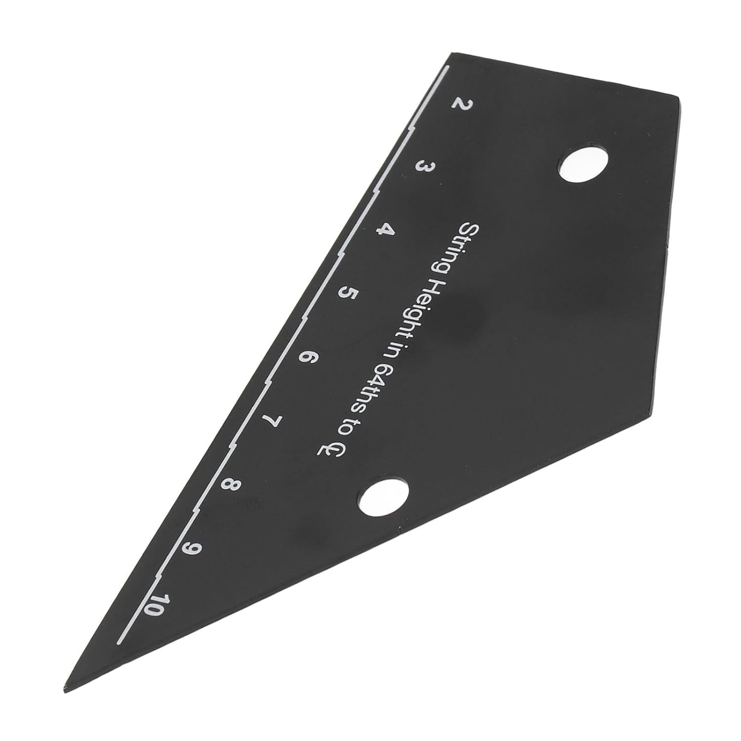 Kadimendium String Action Gauge Tool Versatile Black Stainless Steel Ruler for Home Studio and Performance Use