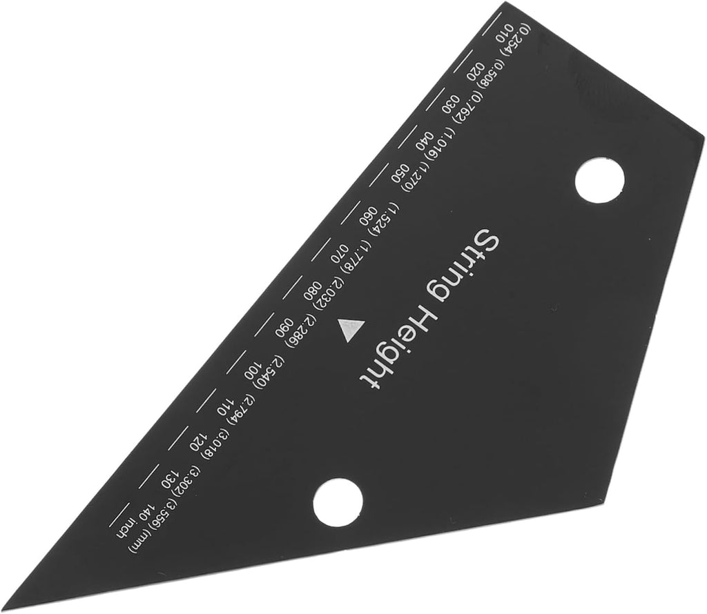 Professional String Height Ruler for Guitar and Bass Accurate String Action Gauge Luthier Tool Multiple Scales Compact Design for Guitar Setup and Maintenance