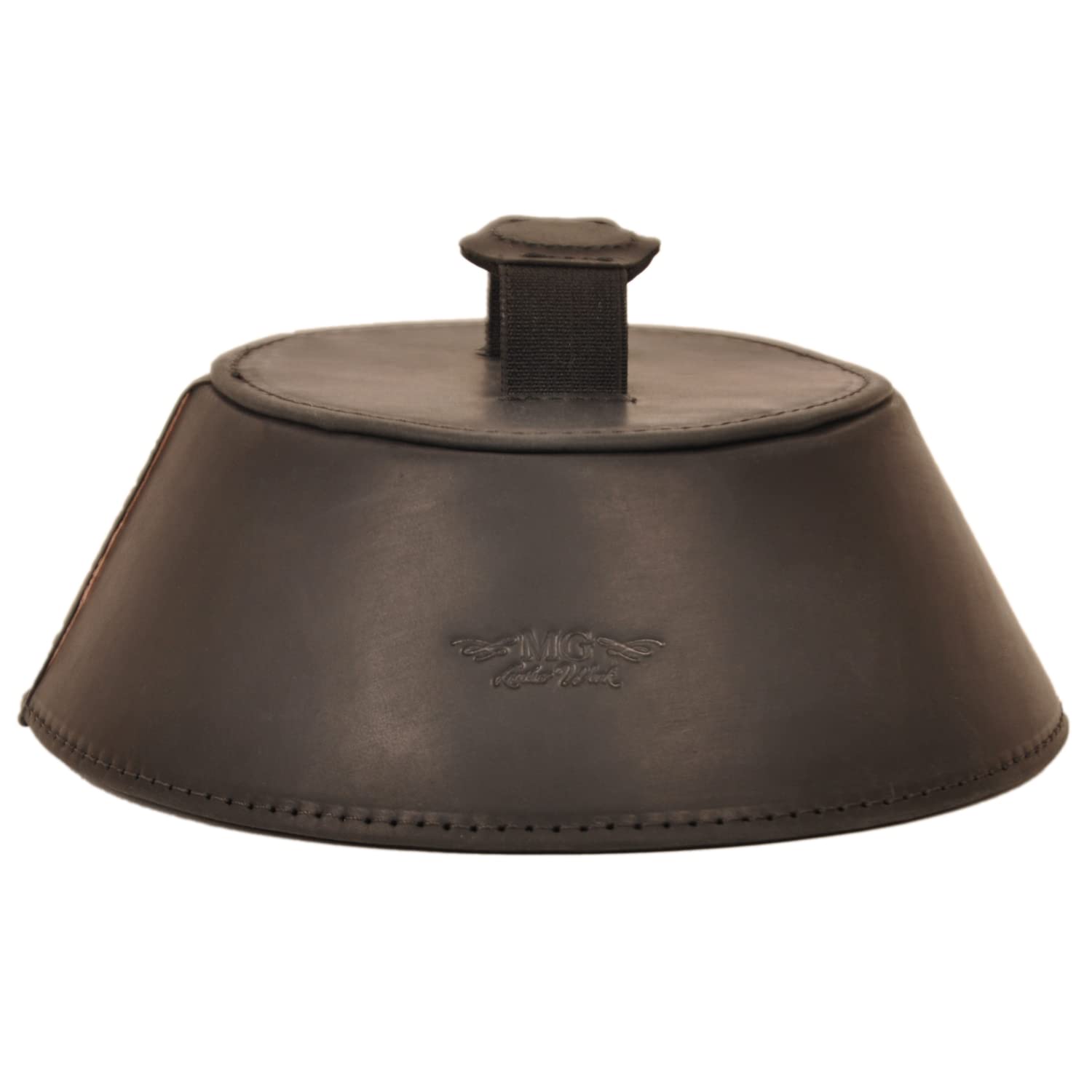 Trombone magnetic mute, lightweight leather mute for jazz and classical trombone players by MG Leather Work (Black)