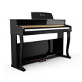 Rosen P70 Digital Piano 88 Key Home Piano Full Size Weighted Keyboard with Stand Premium Upright for Beginner Professional luxury Electric Keyboard with Triple Pedal (white)